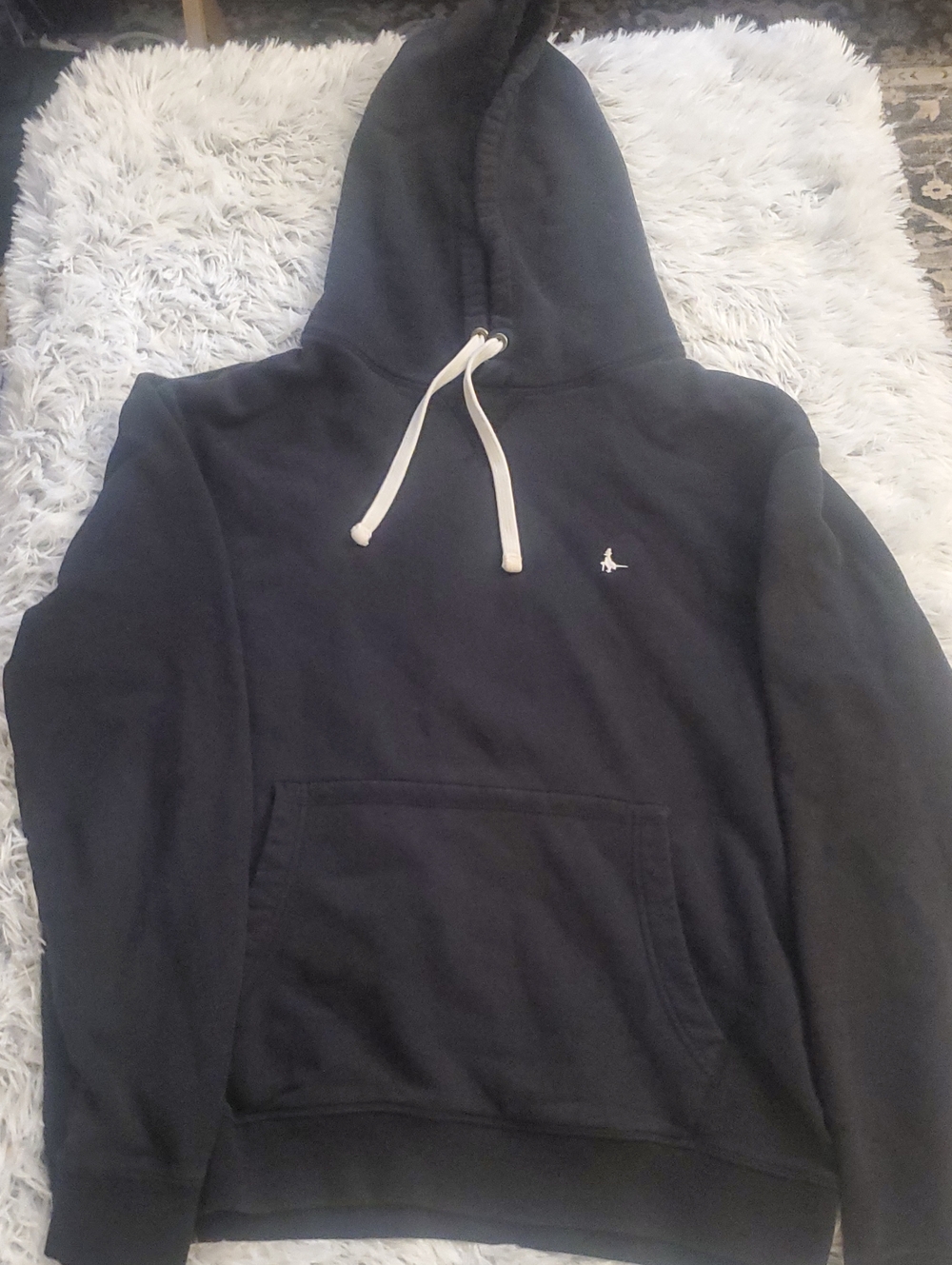 Jack Wills Black Hoodie with White Drawcord